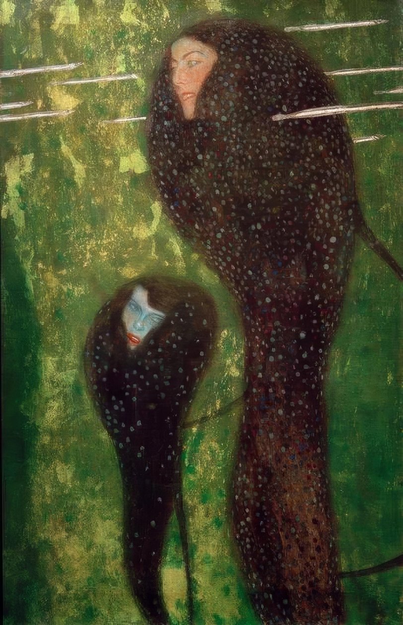 Nimfen (Zilvervissen) door Gustav Klimt