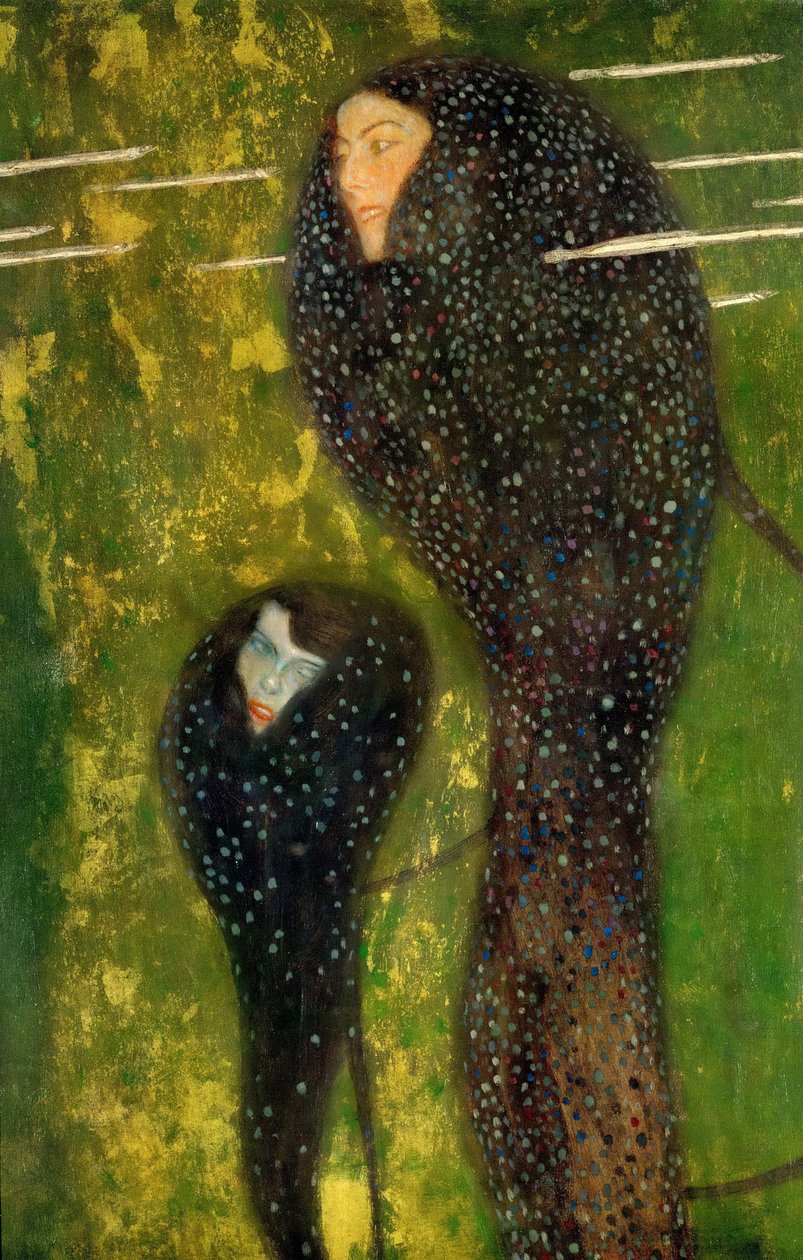 Nimfen zilveren vis, 1899 door Gustav Klimt