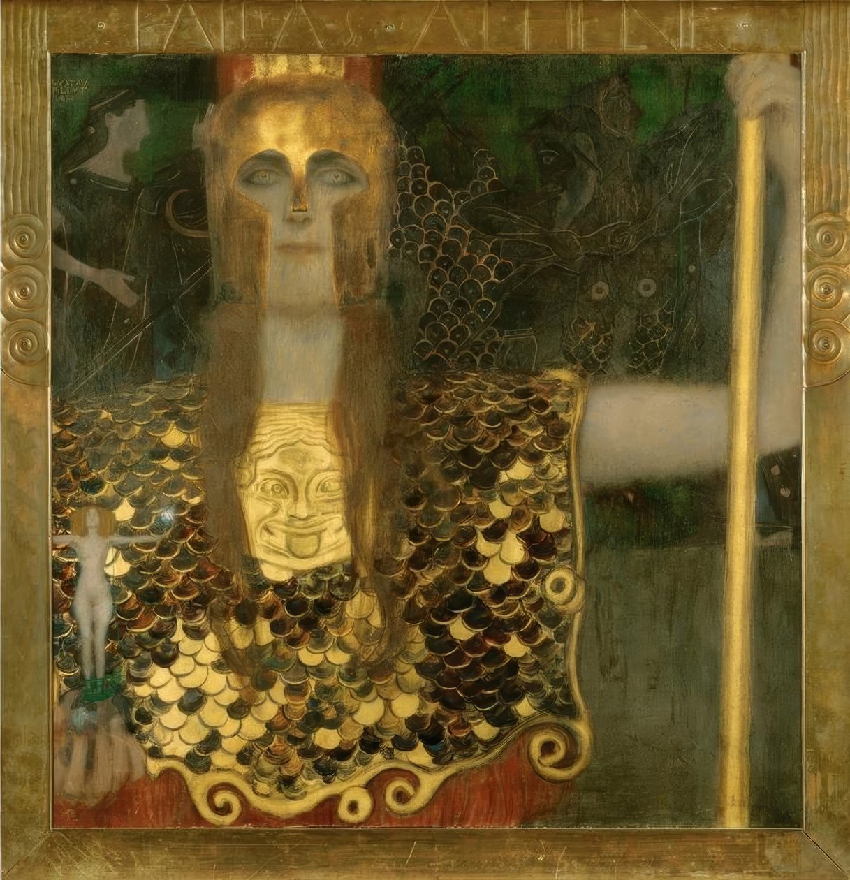 Pallas Athene door Gustav Klimt