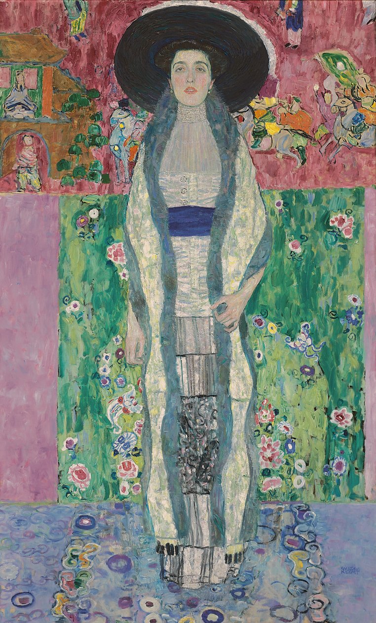 Portret van Adele Bloch-Bauer II door Gustav Klimt