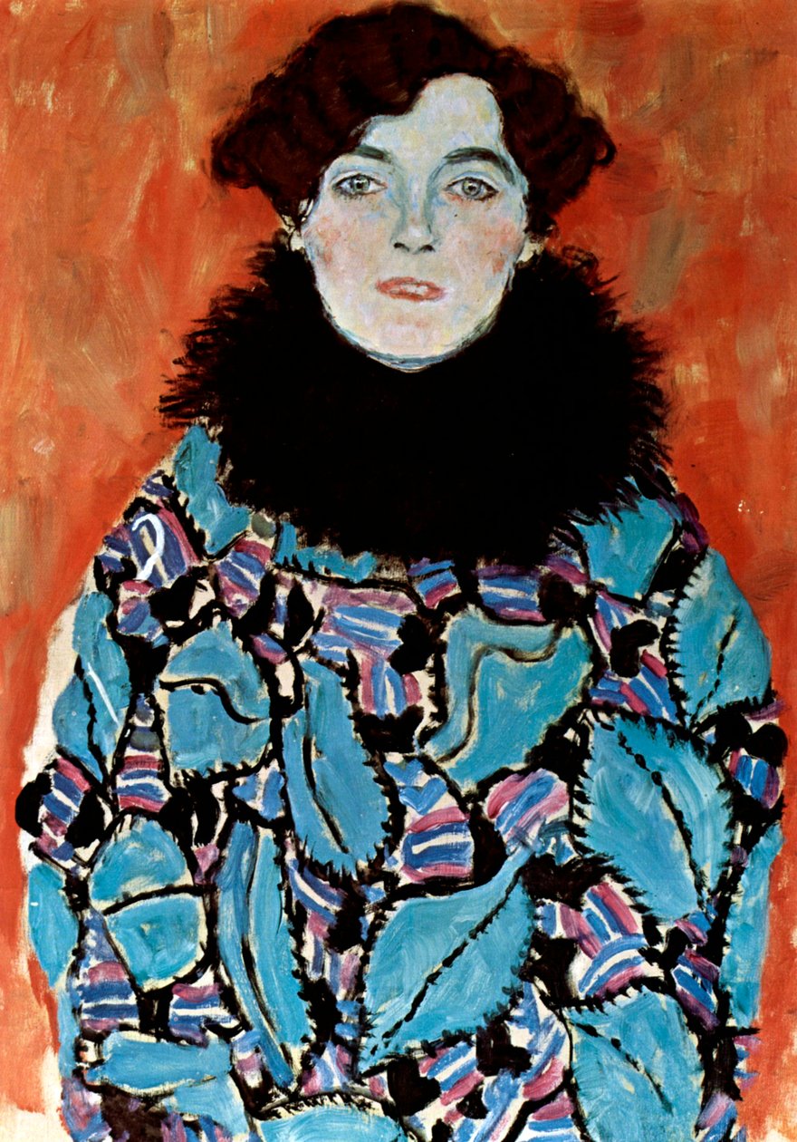 Portret van Johanna Staude, 1917-1918 door Gustav Klimt