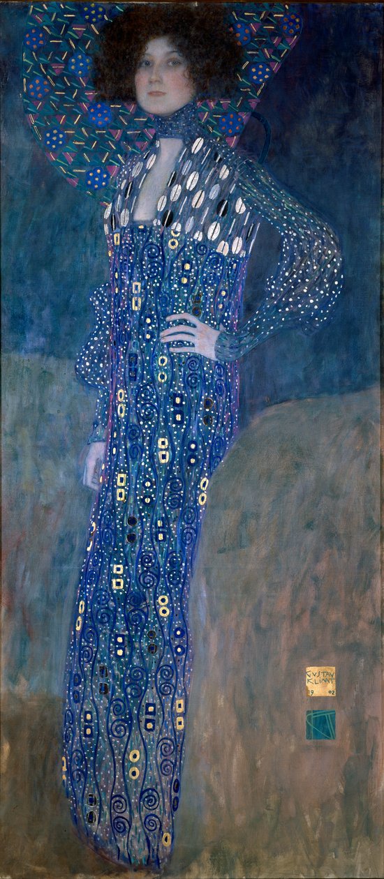 Portret van Madame Floge door Gustav Klimt