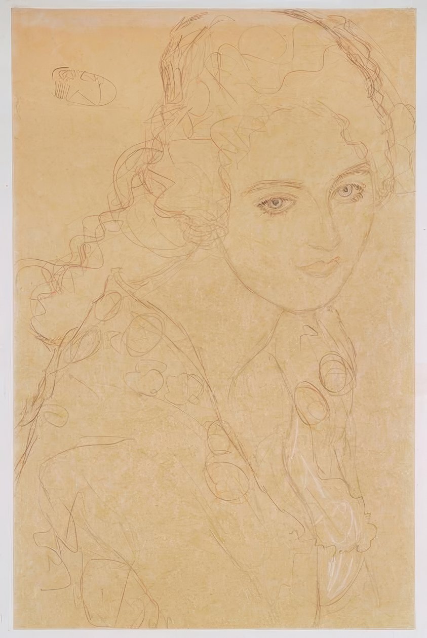Portret van Ria Munk III door Gustav Klimt