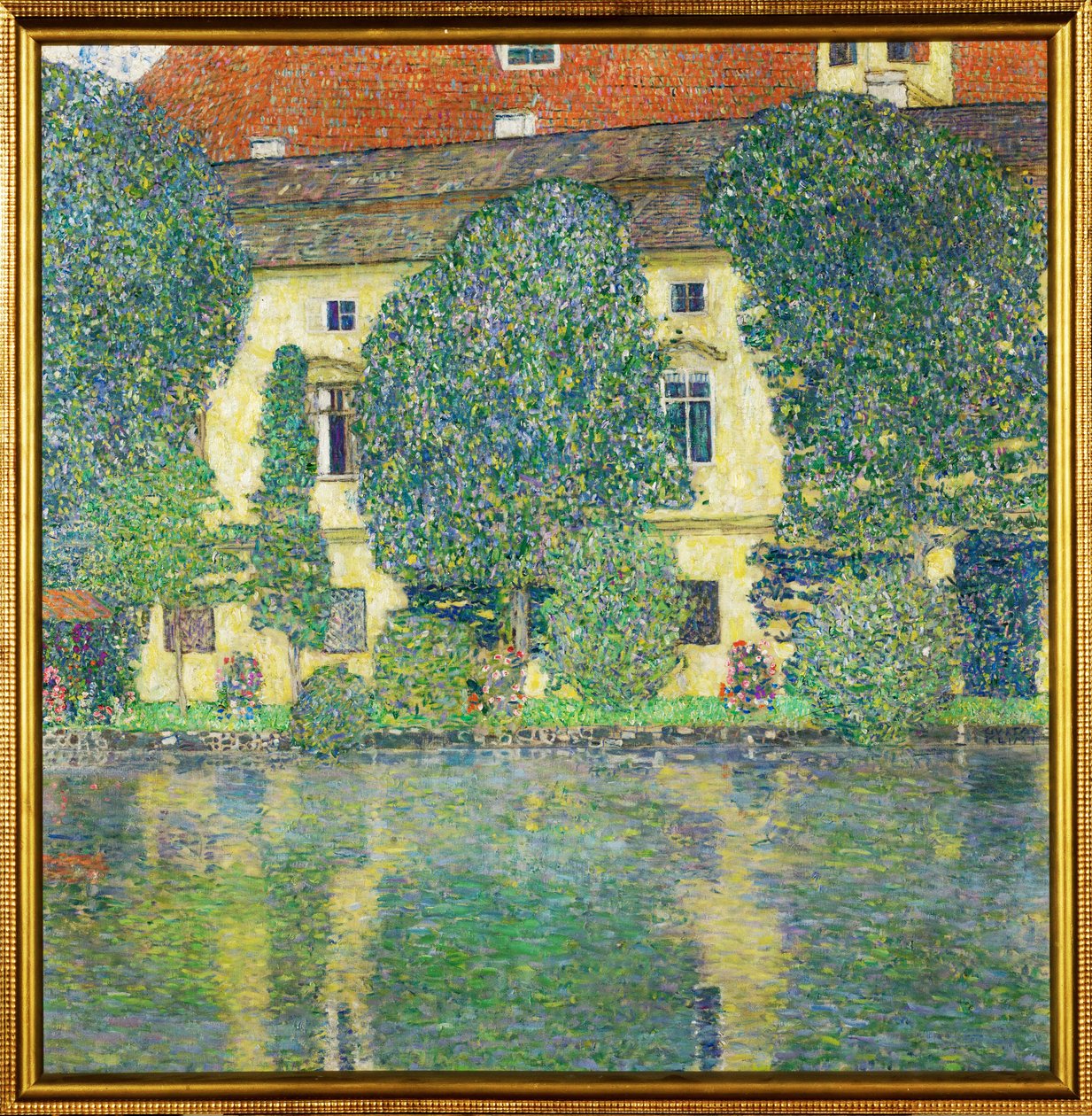 Kammer am Attersee Kasteel III (waterburcht) door Gustav Klimt