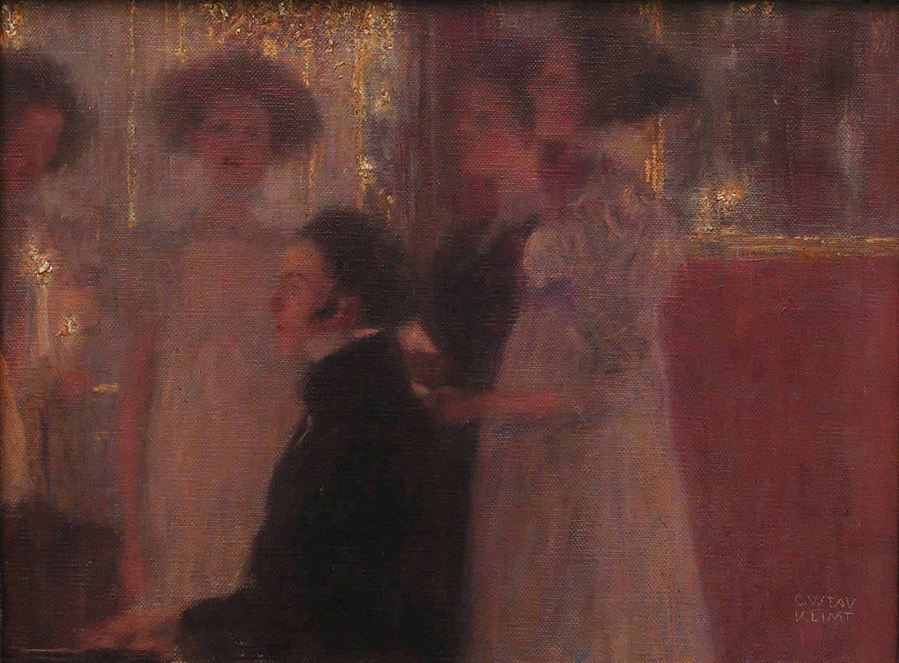 Schubert aan de piano (schets) door Gustav Klimt