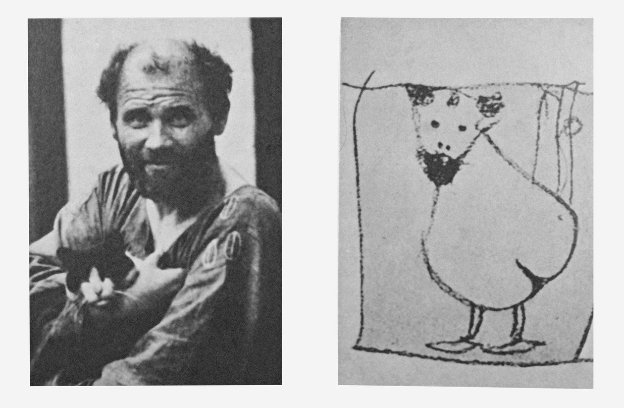 Zelfportret als genitaliën, ca. 1915 door Gustav Klimt