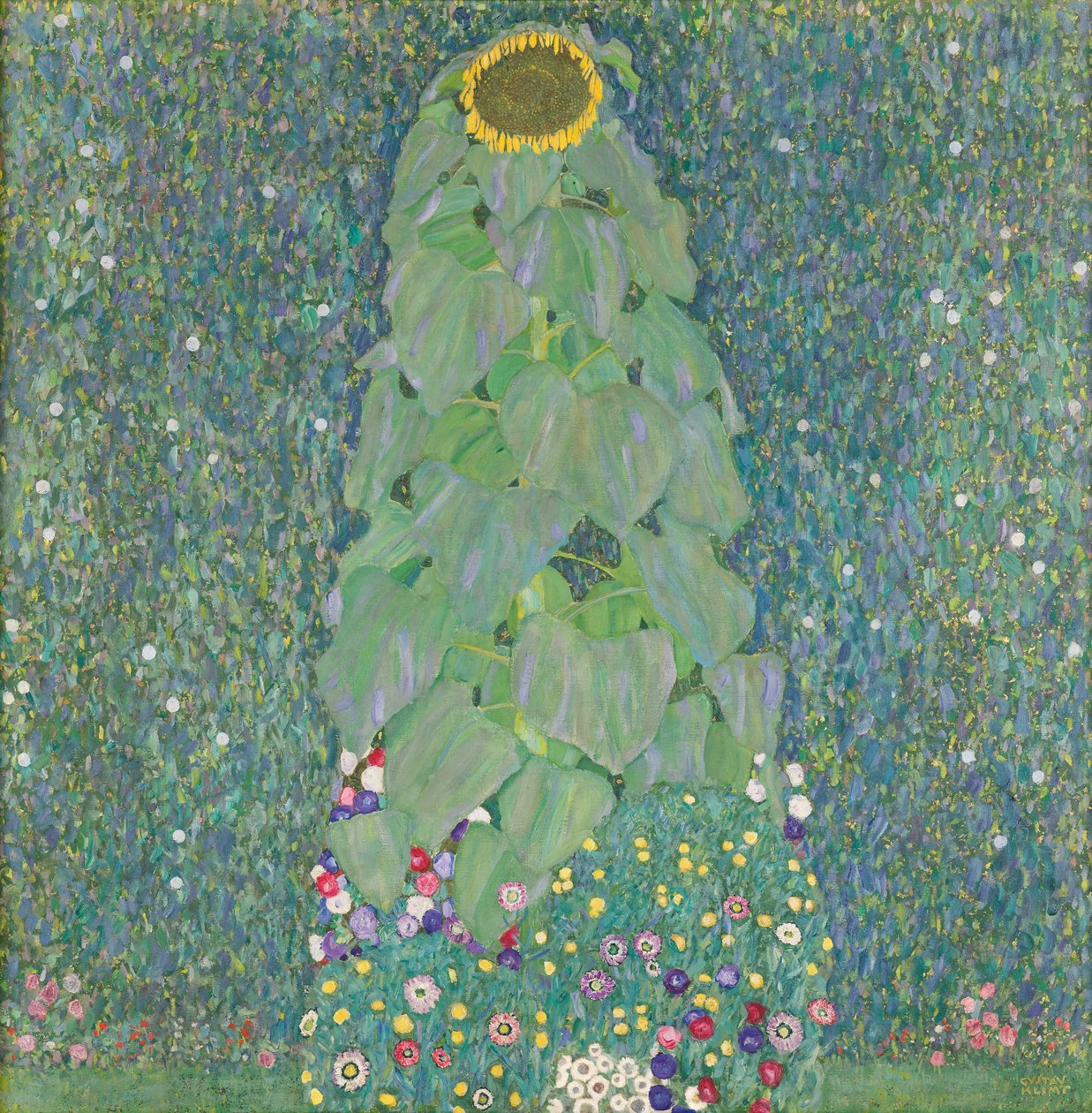 Zonnebloem door Gustav Klimt
