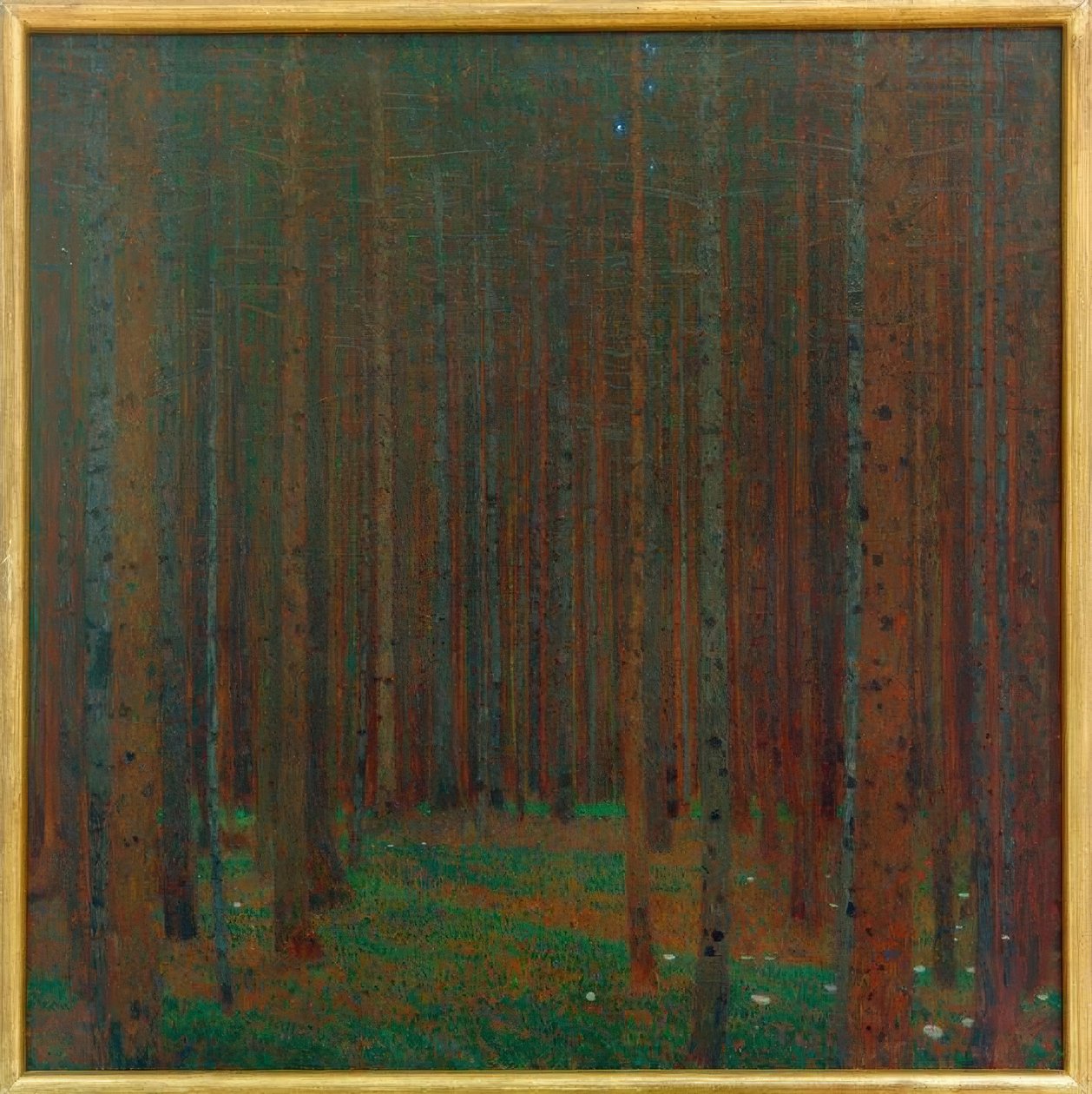Dennenbos I door Gustav Klimt