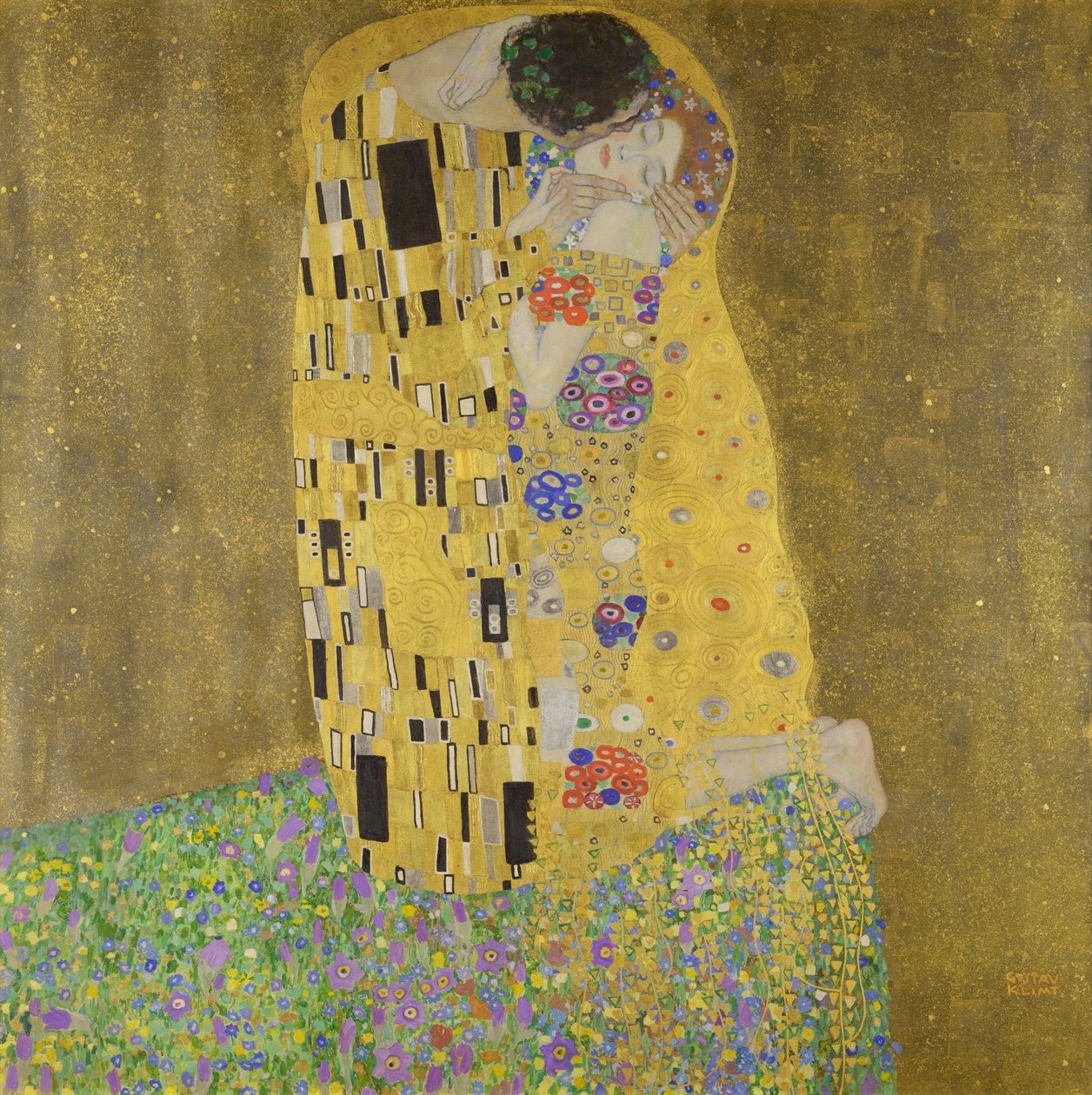 De Kus, 1907-08 door Gustav Klimt