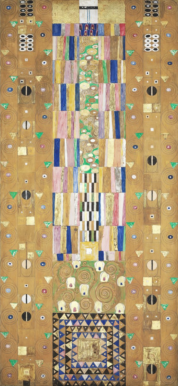 De Stoclet-fries, detail: De ridder door Gustav Klimt