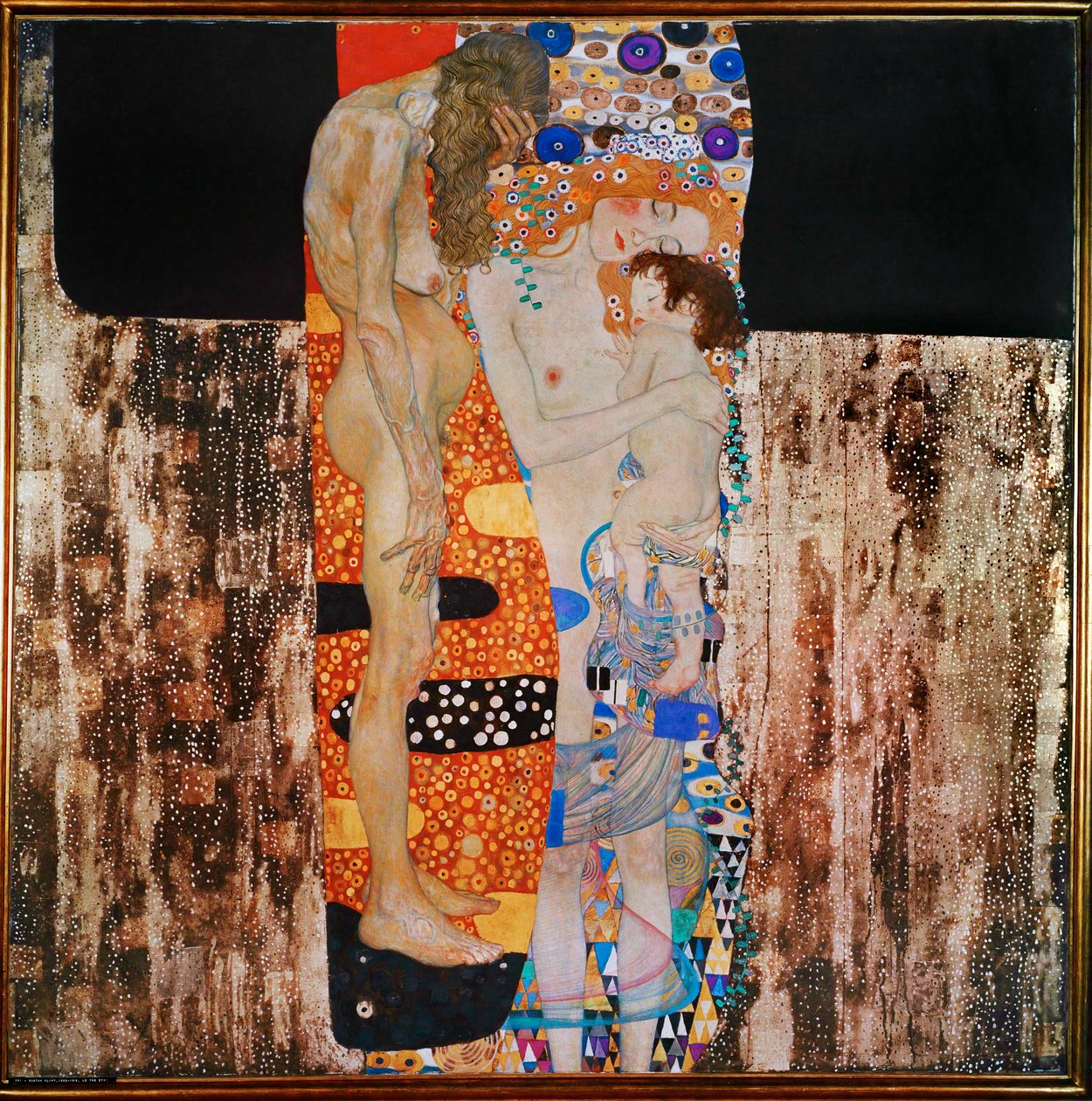 De drie tijdperken van de mens door Gustav Klimt
