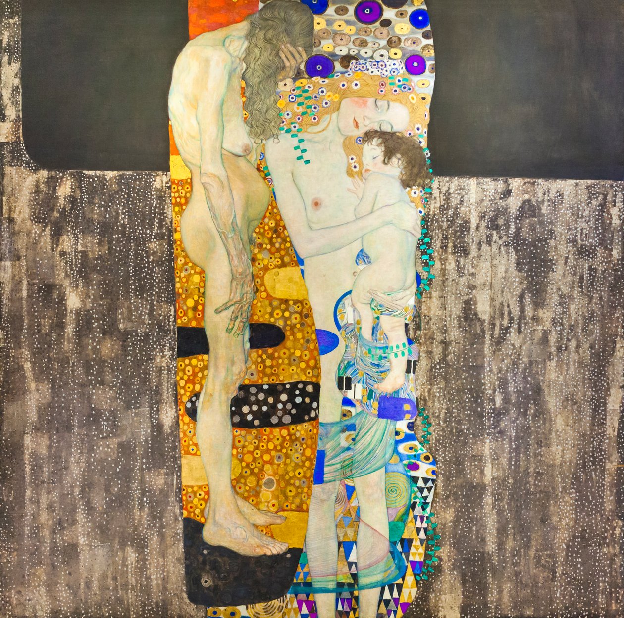 De drie leeftijden van de vrouw door Gustav Klimt
