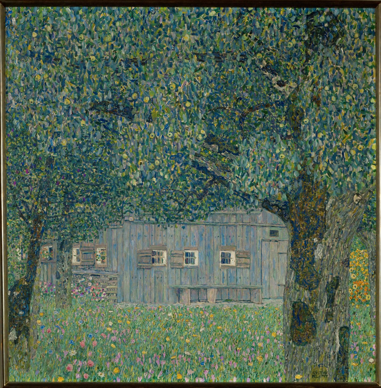 Opper-Oostenrijkse boerderij door Gustav Klimt