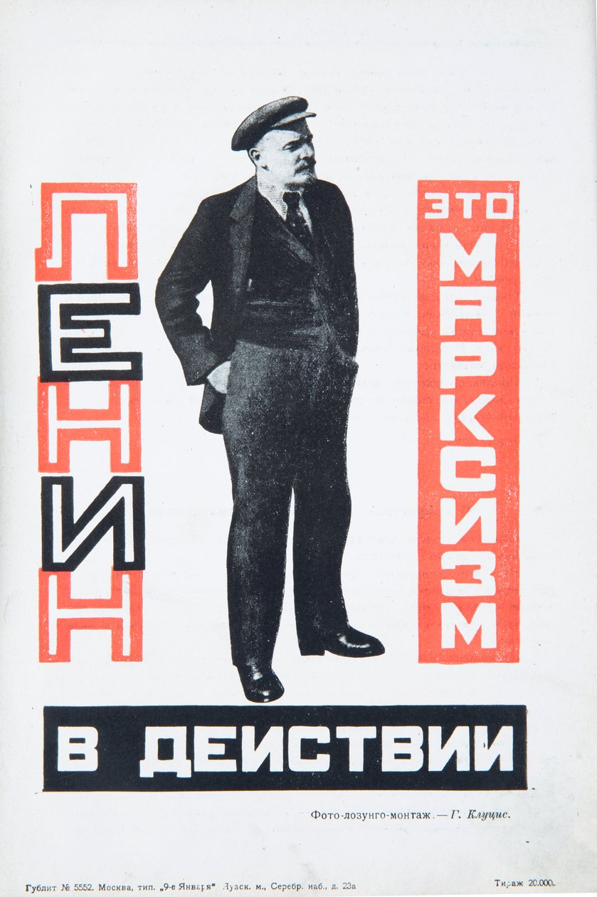 Vladimir Lenin, ca. 1934 door Gustav Klutsis