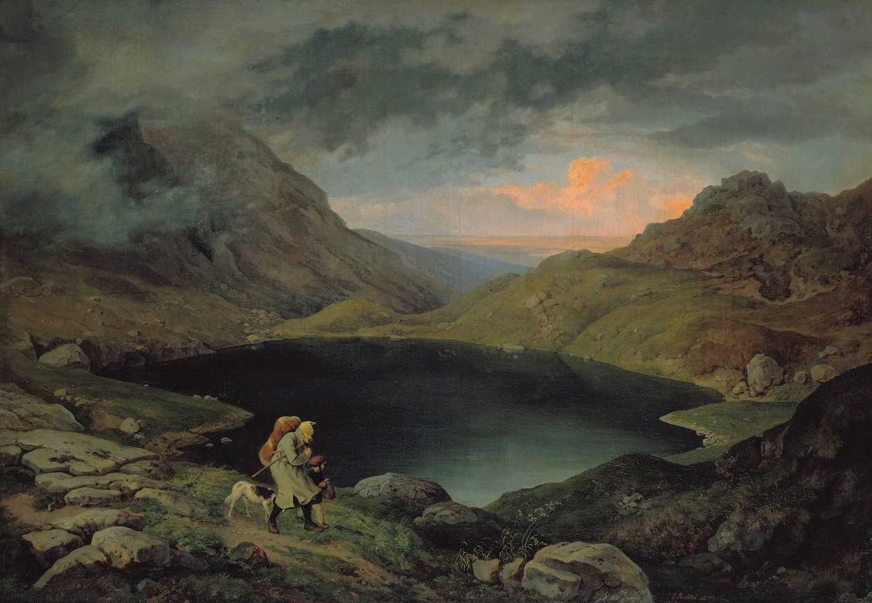 Meer in het Reuzengebergte, 1839 door Gustav Karl Ludwig Richter