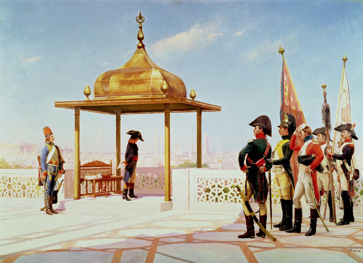 Napoleon in Caïro, 1798 door Gustave Bourgain