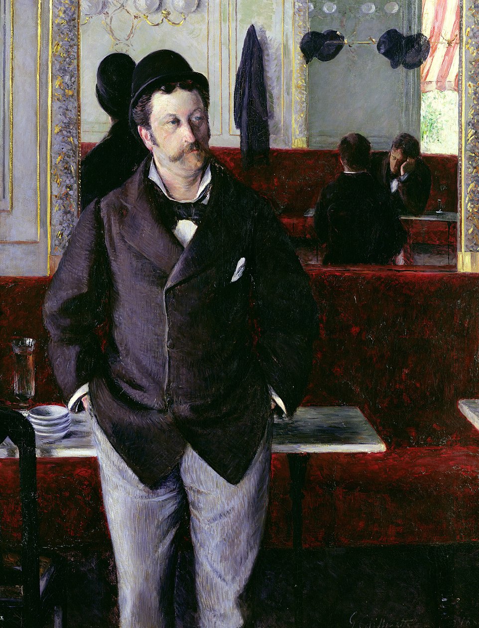In het café, Rouen door Gustave Caillebotte