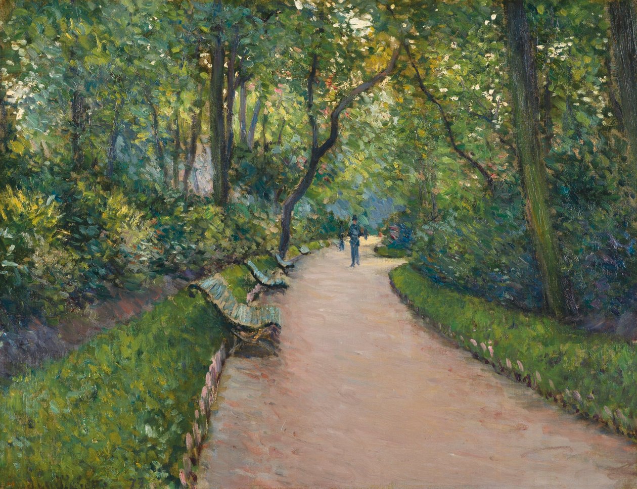 Het Parc Monceau door Gustave Caillebotte