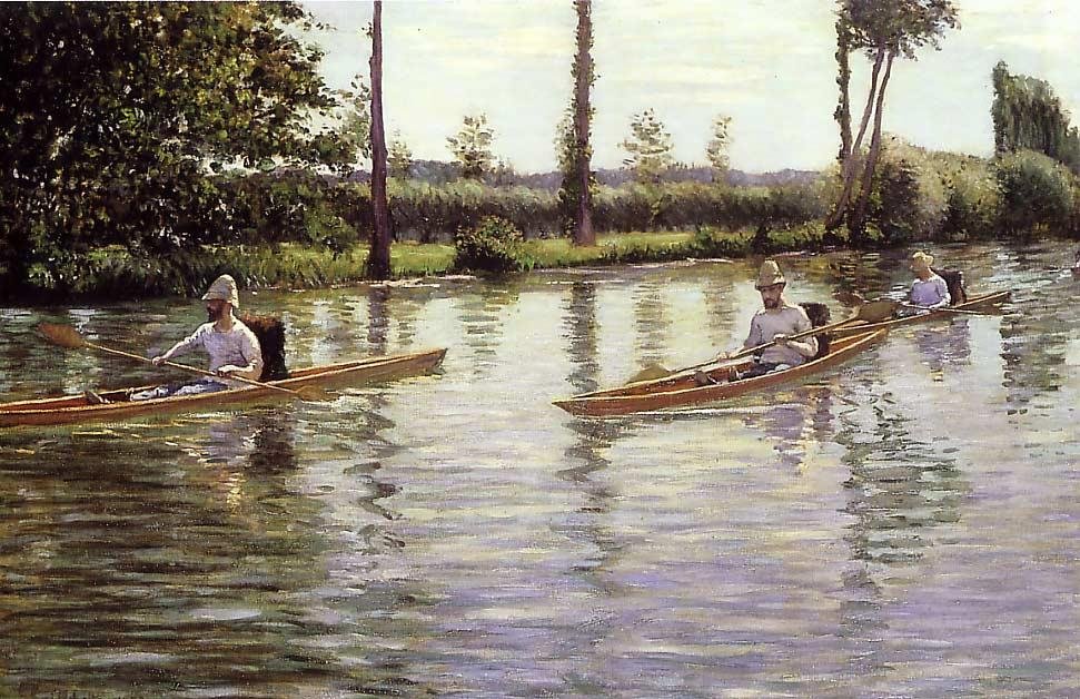 De roeiboten door Gustave Caillebotte