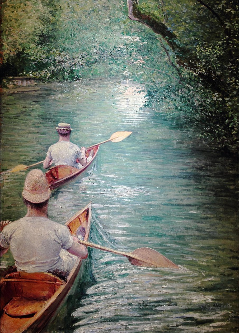 De Périssoires door Gustave Caillebotte