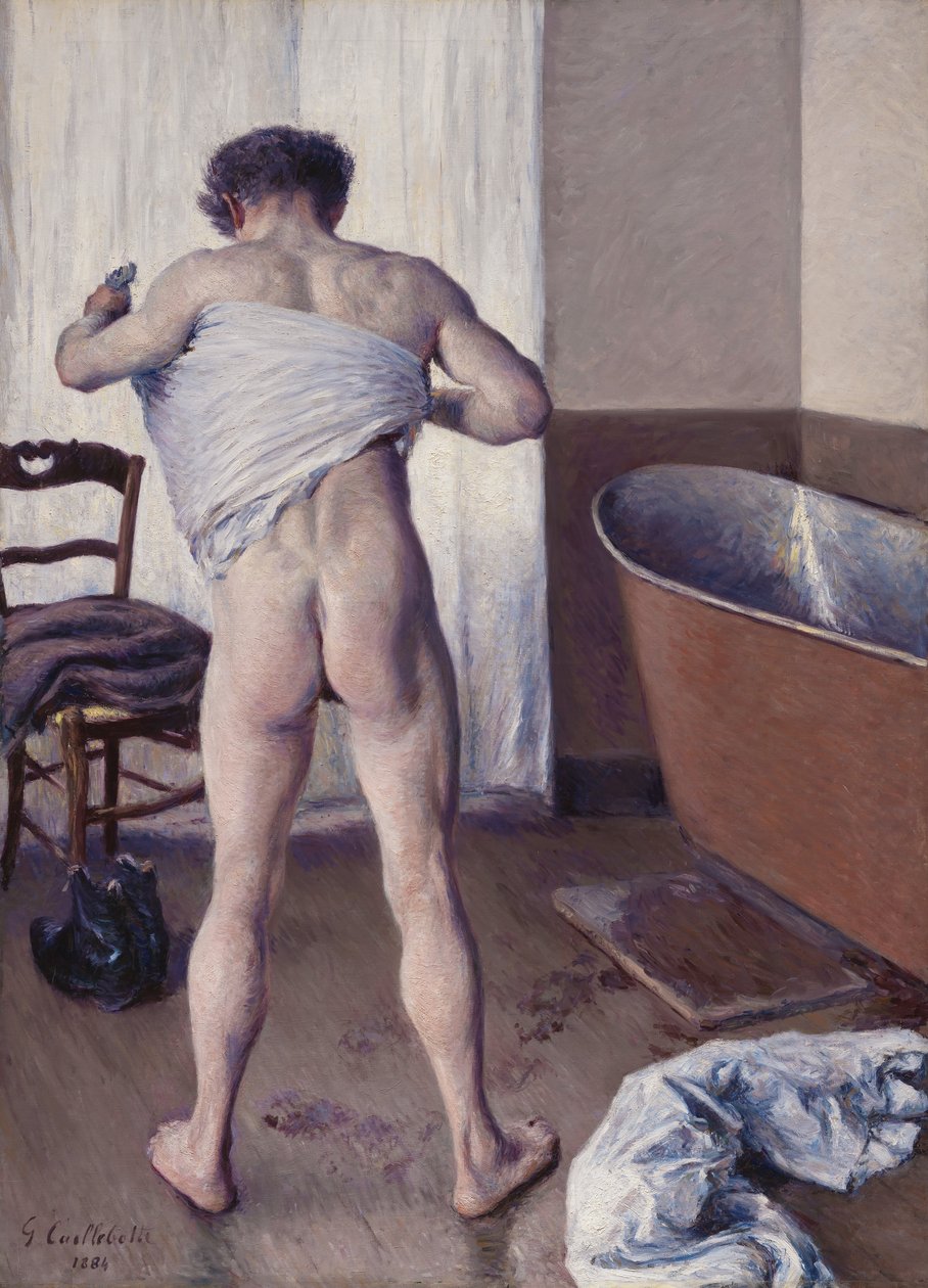 Man in bad door Gustave Caillebotte