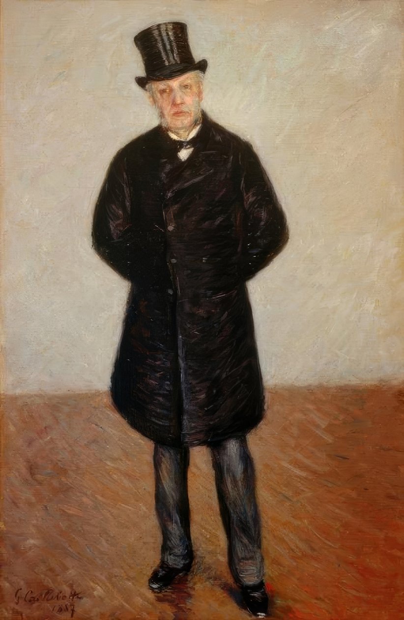 Portret van Jean Daurelle, ook bekend als Portret van een man door Gustave Caillebotte
