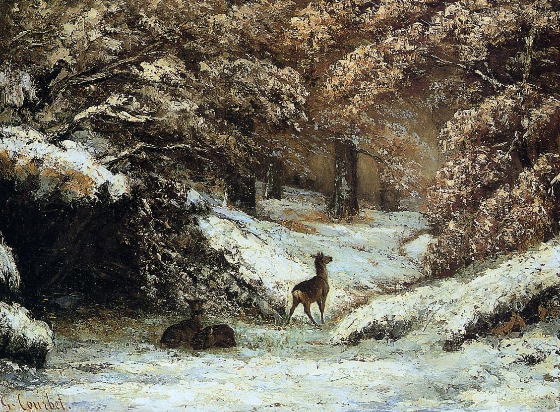 Ree Lyon door Gustave Courbet