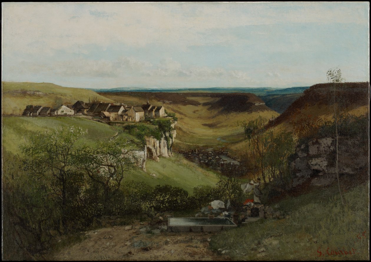 Château d’Ornans, 1855 door Gustave Courbet