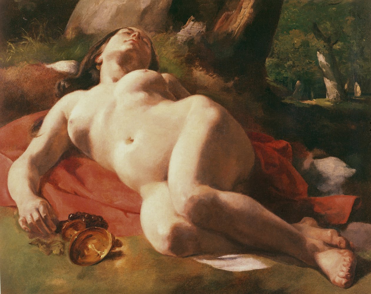 La Bacchante door Gustave Courbet