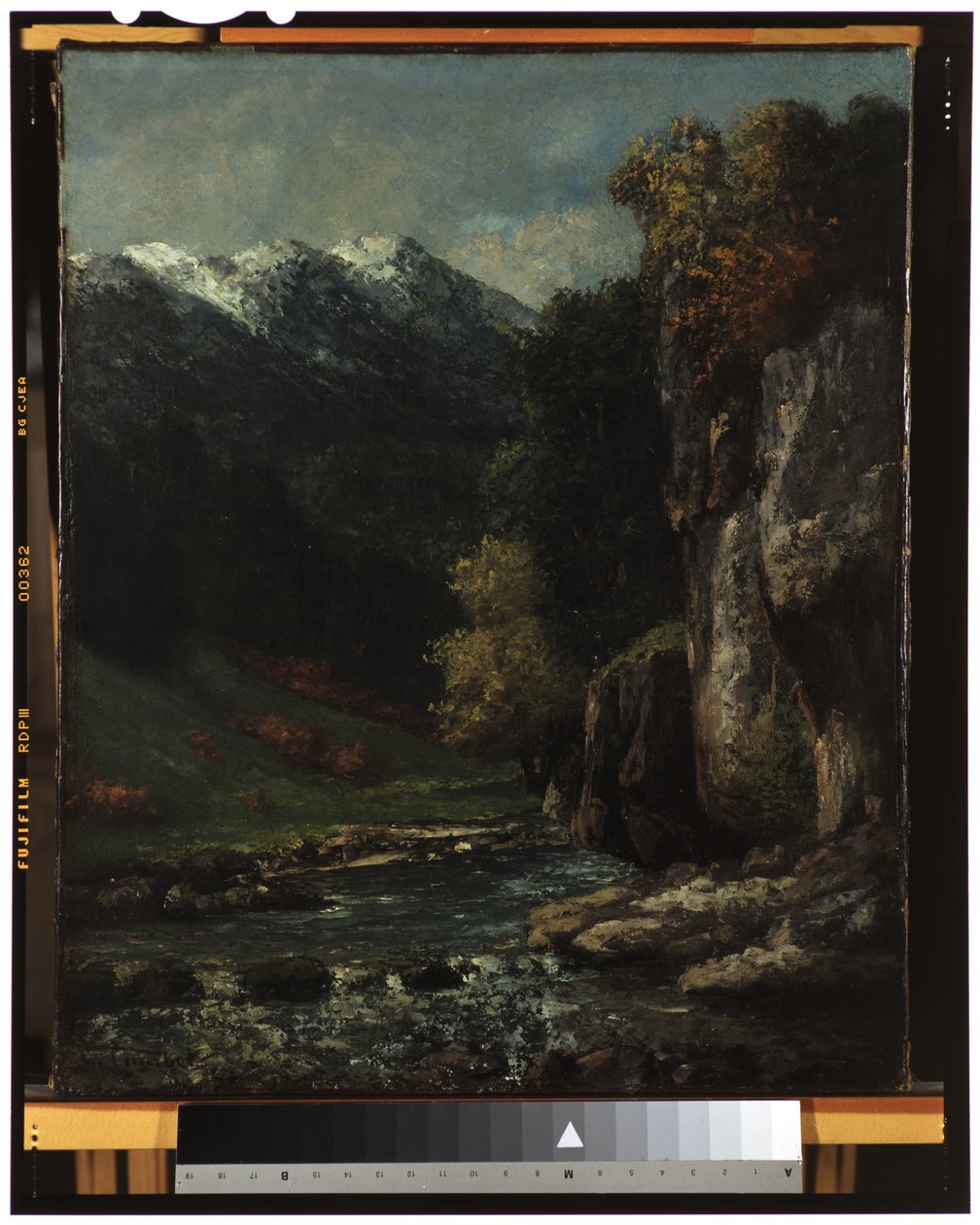 Landschap door Gustave Courbet