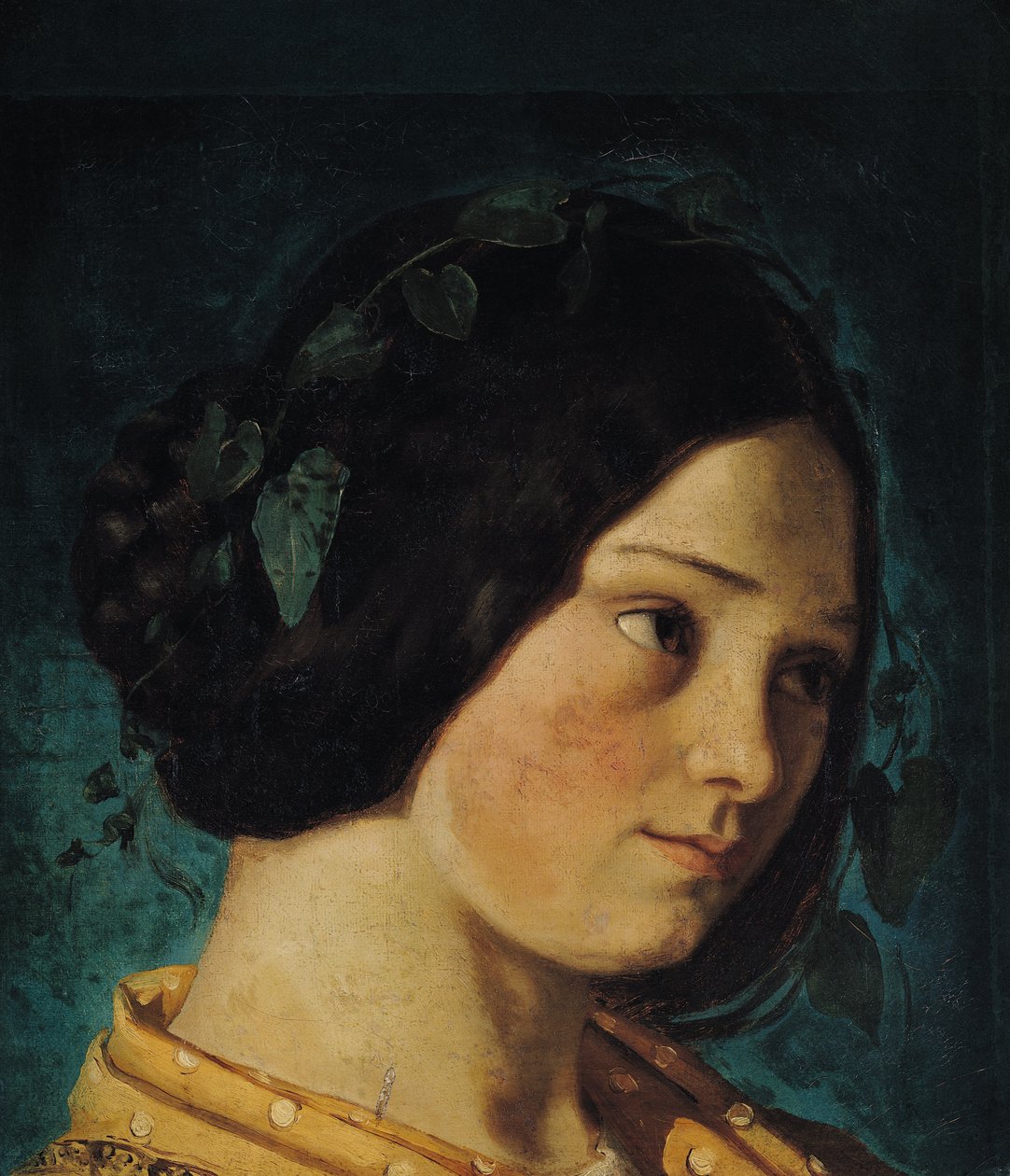 Portret van Zelie Courbet, c.1842 door Gustave Courbet