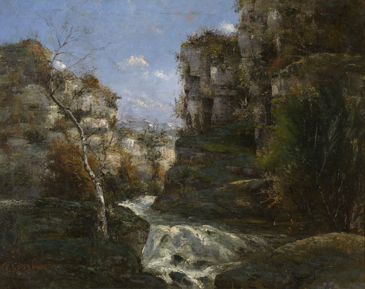 Rotsen bij Ornans door Gustave Courbet