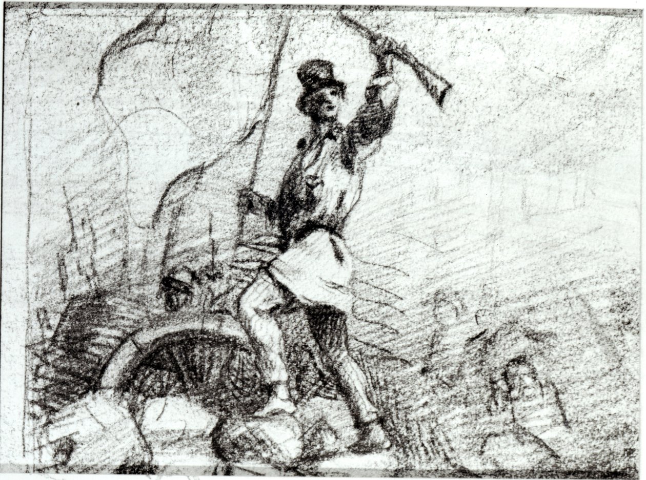 De Barricade door Gustave Courbet