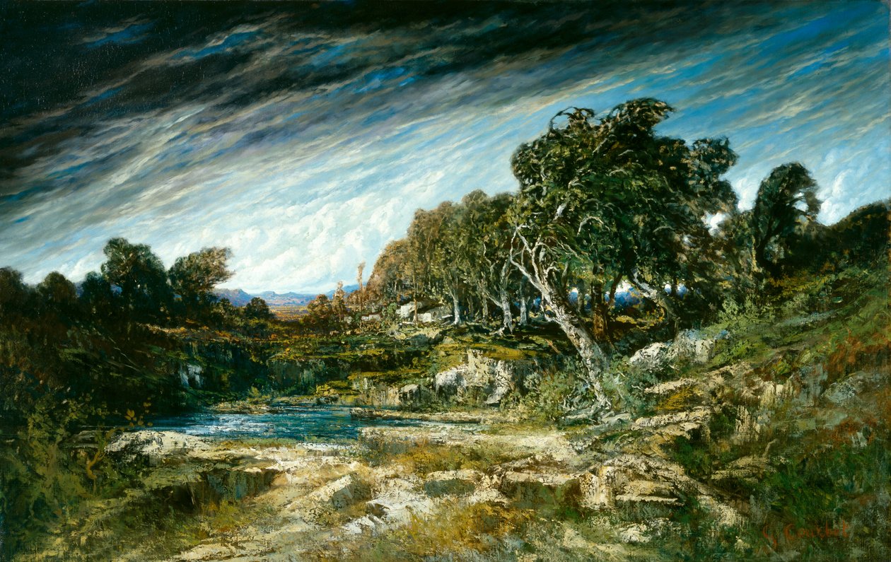 De Windvlaag door Gustave Courbet