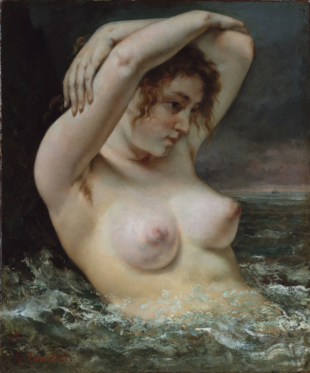 De Vrouw in de Golven door Gustave Courbet