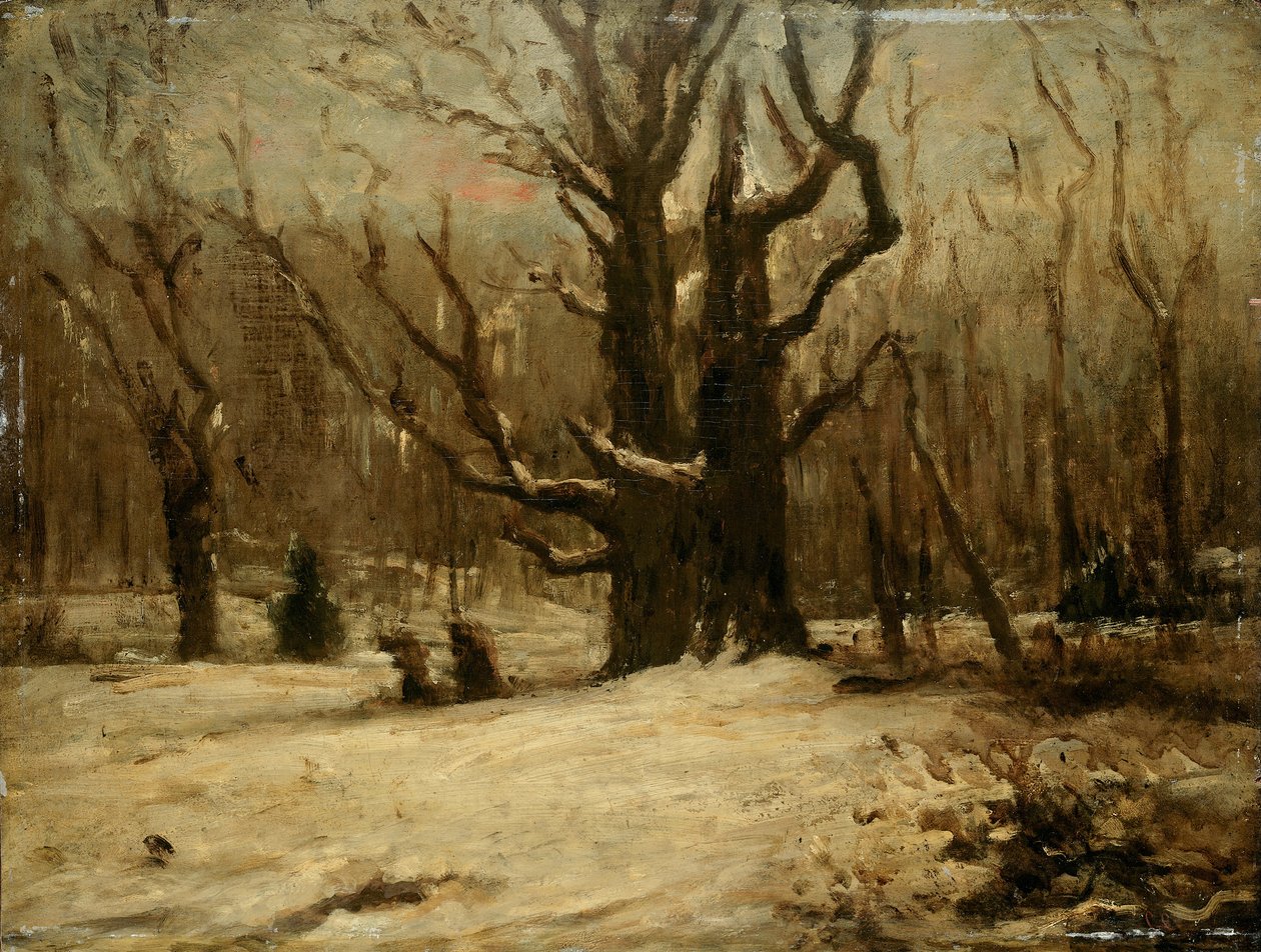 Winterlandschap door Gustave Courbet