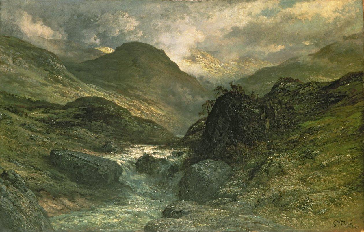 Een canyon, 1878 door Gustave Dore