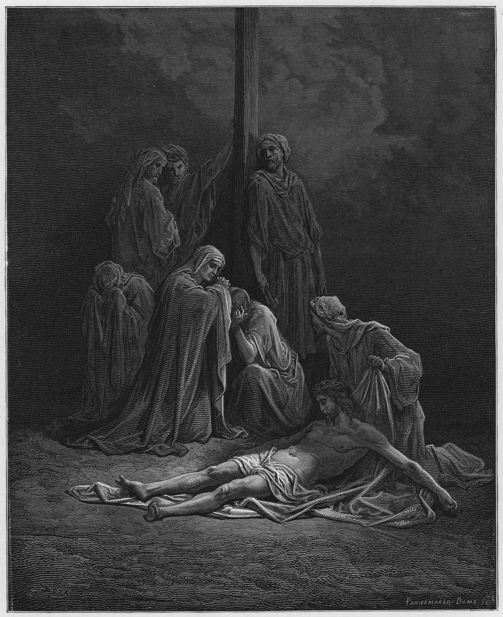 De dode Christus door Gustave Dore