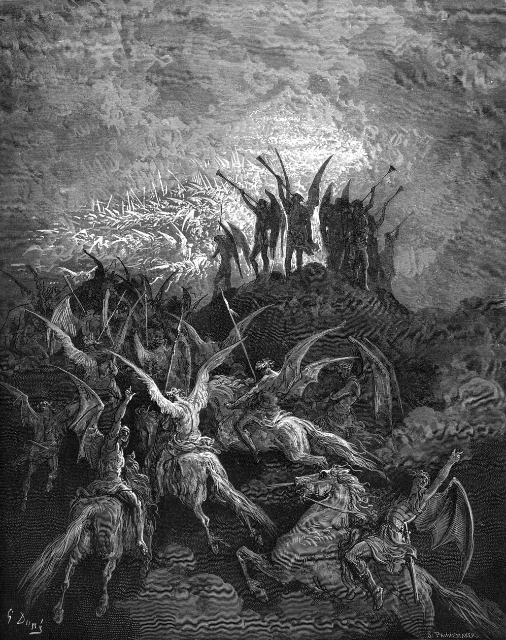 Paradise Lost: De opstandige engelen door Gustave Dore