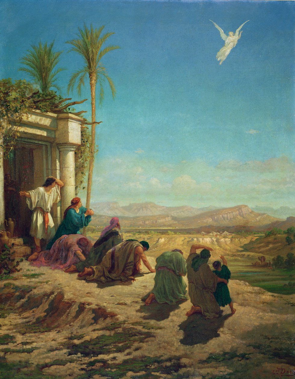 De Engel van Tobias, c.1865 door Gustave Dore