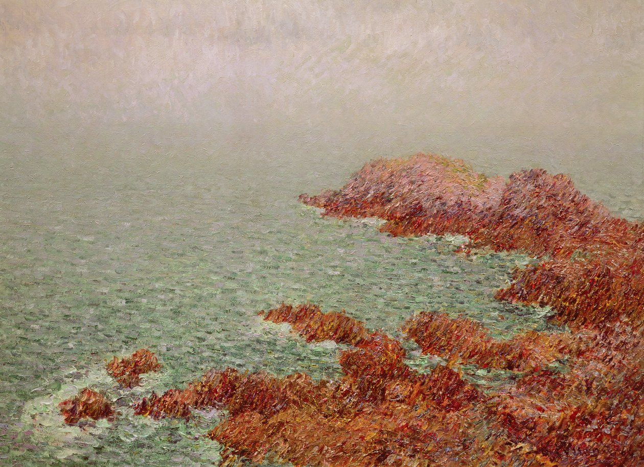 Les Rochers Rouges: Belle-Isle, 1904 door Gustave Loiseau