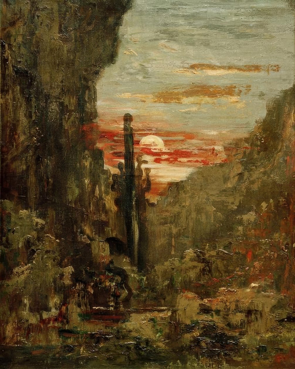 Hercules en de Hydra van Lerna door Gustave Moreau