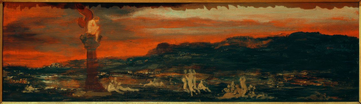 De geest van het kwaad door Gustave Moreau