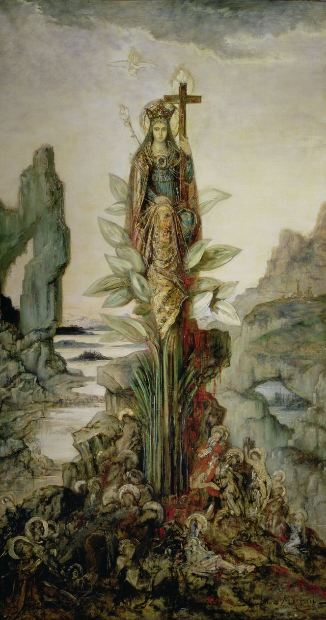 De mystieke bloem door Gustave Moreau