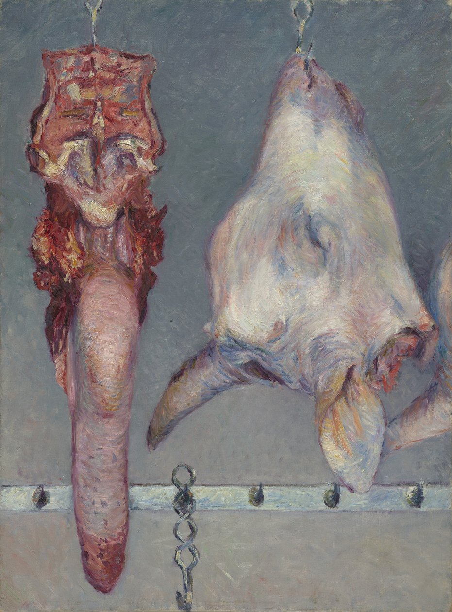Kalfskop en ossenstong, ca. 1882 door Gustave Caillebotte