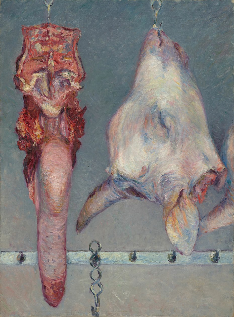 Kalfskop en Ossenstong door Gustave Caillebotte