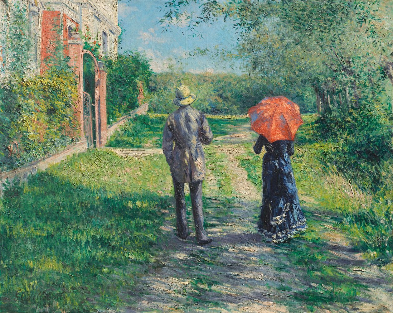 Chemin montant, 1881 door Gustave Caillebotte