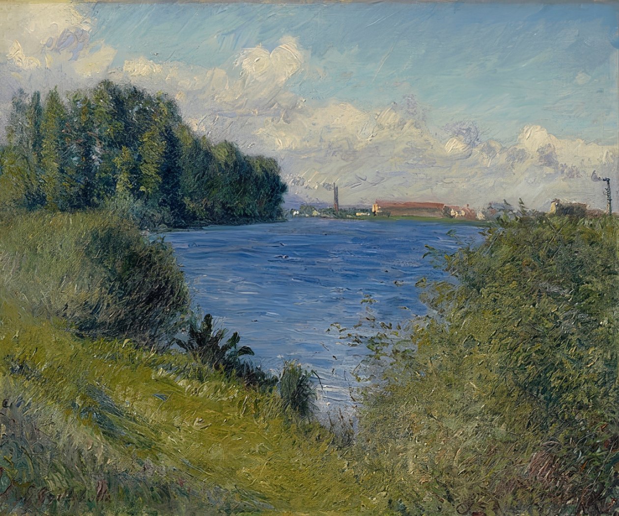 De Seine bij Argenteuil. Circa 1892 door Gustave Caillebotte