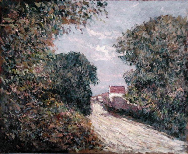 Pad aan de rand door Gustave Caillebotte