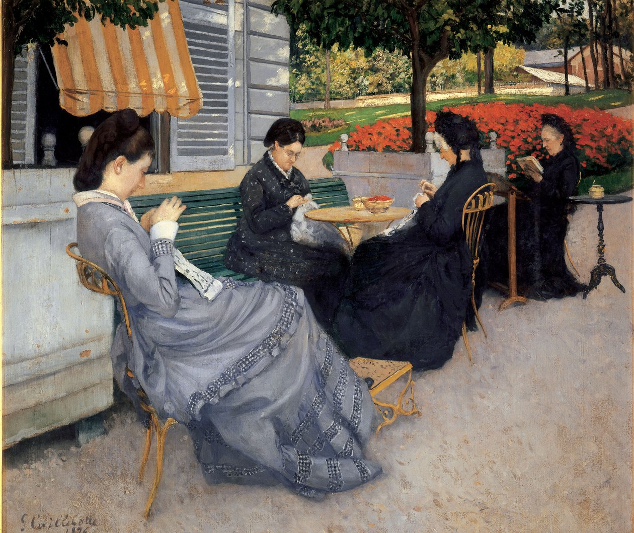 Portretten op het platteland door Gustave Caillebotte